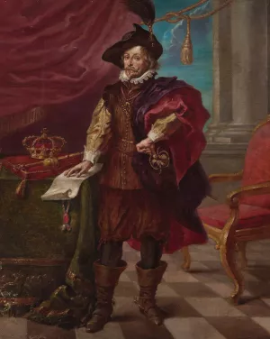 Wladyslaw IV Vasa, portrait project by Feliks Cichocki Oil Painting