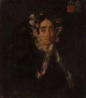 Portrait of a woman in a cap by Feliks Peczarski Oil Painting