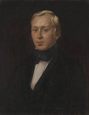 Portrait of Jan Pabudzinski by Feliks Peczarski Oil Painting