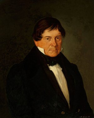 Portrait of Ksawery Dybowski by Feliks Peczarski Oil Painting