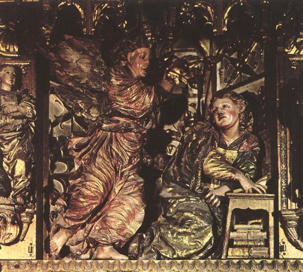 Main Product Photo of Annunciation from the Main Altar Painting by Felipe Bigarny