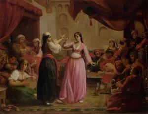 An Evenings Entertainment by Felix Auguste Clement - Oil Painting Reproduction