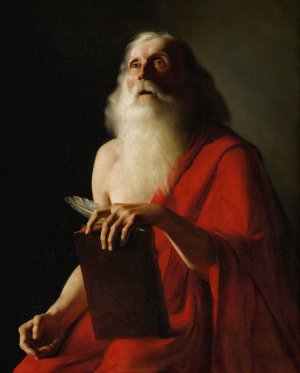 L'evangeliste by Felix Auguste Clement Oil Painting