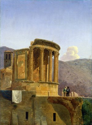 The Temple of Vesta at Tivoli by Felix Boisselier Oil Painting