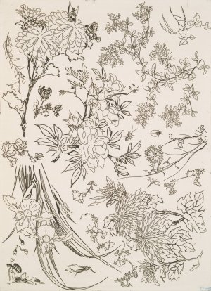 Fleurs by Felix Bracquemond Oil Painting