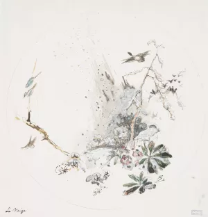 La neige by Felix Bracquemond Oil Painting