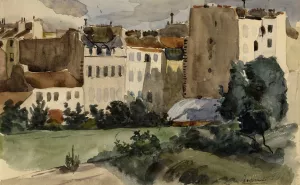 La rue Rousselet by Felix Bracquemond Oil Painting
