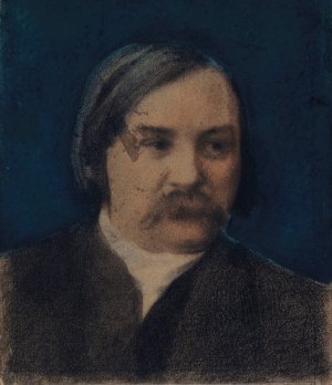 Portrait de Charles Asselineau by Felix Bracquemond Oil Painting