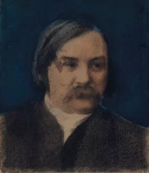 Portrait de Charles Asselineau by Felix Bracquemond Oil Painting