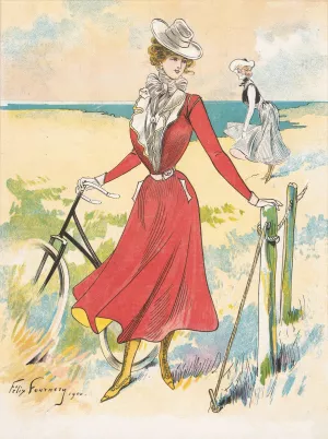 The Fashion Magazine as Temptress by Felix Fournery Oil Painting