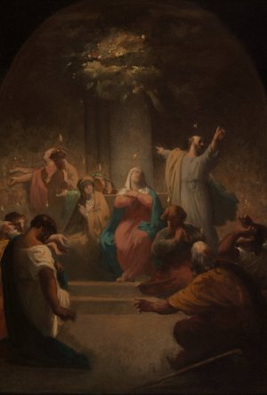 La Pentecote by Felix-Henri Giacomotti Oil Painting