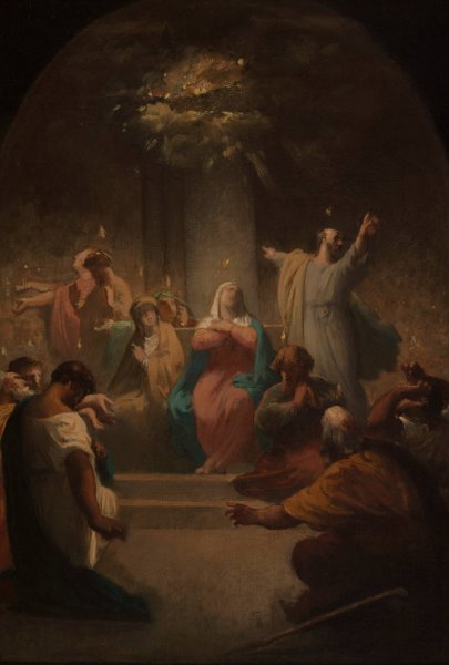 Main Product Photo of La Pentecote  Painting by Felix-Henri Giacomotti