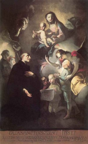 Saint Joseph Calasantius Before the Virgin