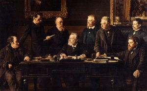 Le bureau du Conseil Municipal, en juillet 1883 by Felix Jobbe-Duval Oil Painting