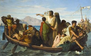 Tiberius exiles Oil painting by Felix-Joseph Barrias