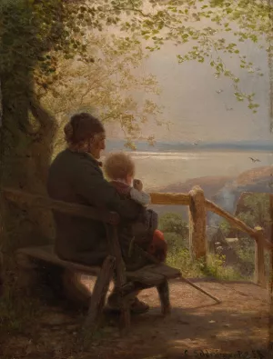 Het geliefde plekje by Felix Schlesinger Oil Painting