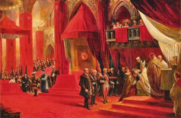 Kronung  by Felix Schwormstadt - Hand-Painted Oil Painting Reproduction