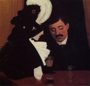 At the Cafe also known as The Provincial Oil painting by Felix Vallotton