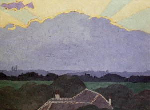 Cloud at Romanel Oil painting by Felix Vallotton