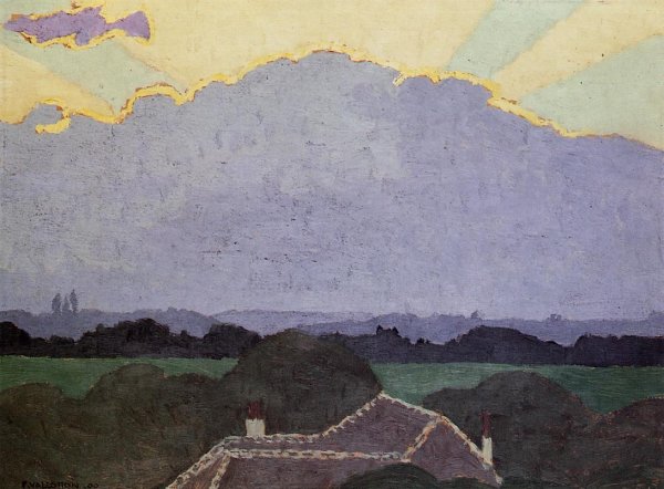 Main Product Photo of Cloud at Romanel Painting by Felix Vallotton