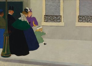 En promenade by Felix Vallotton Oil Painting