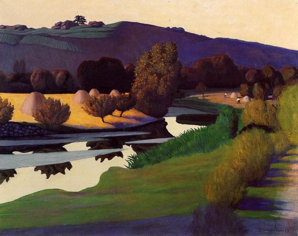 Main Product Photo of Evening on the Loire Painting by Felix Vallotton