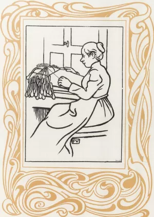 La Dentelle Oil painting by Felix Vallotton