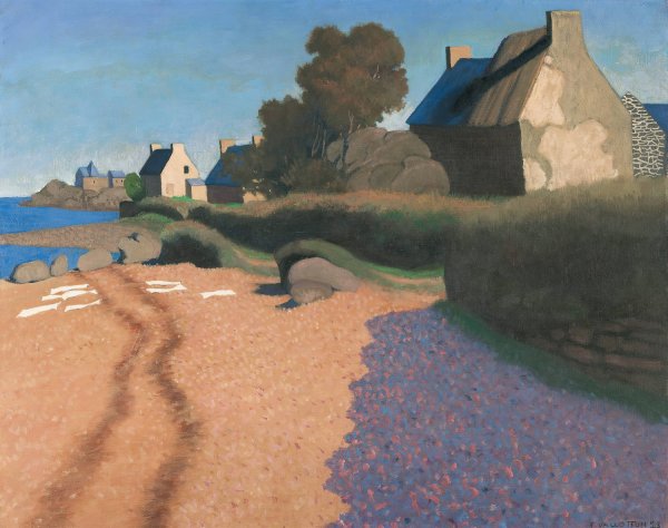 Landscape At Loguivy  by Felix Vallotton - Hand-Painted Oil Painting Reproduction