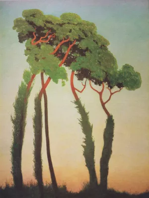 Last sun rays Oil painting by Felix Vallotton