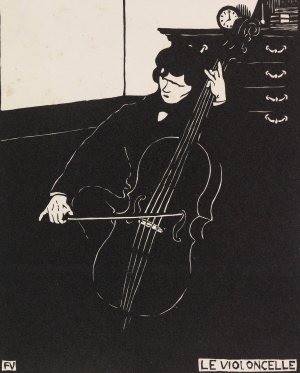 Le Violoncelle by Felix Vallotton Oil Painting