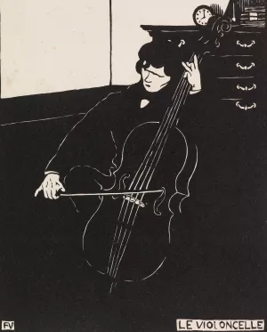 Le Violoncelle Oil painting by Felix Vallotton