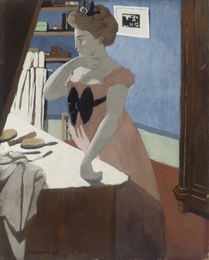 Misia a sa coiffure Misia at Her Dressing Table by Felix Vallotton Oil Painting