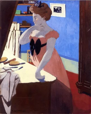 Misia Fixing Her Hair by Felix Vallotton Oil Painting