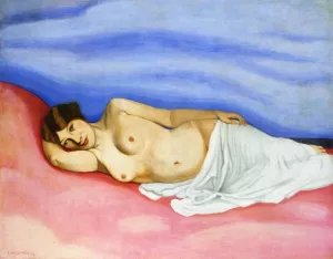 Nude in Bed Oil painting by Felix Vallotton
