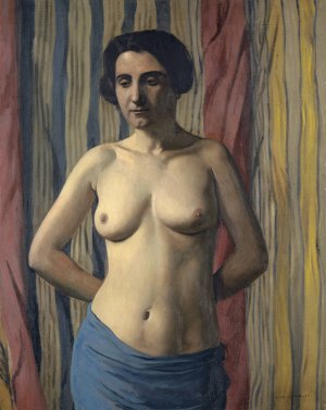 Nude with Blue Sash Oil painting by Felix Vallotton