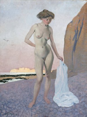 On The Beach, 1905 by Felix Vallotton Oil Painting