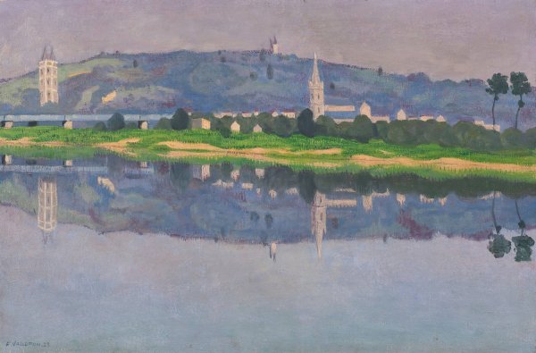 Oudon-Sur-Loire  by Felix Vallotton - Hand-Painted Oil Painting Reproduction