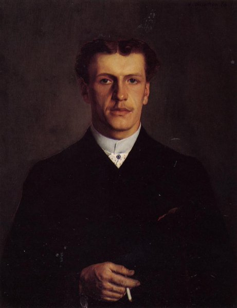 Main Product Photo of Paul Vallotton, the Artist's Brother Painting by Felix Vallotton