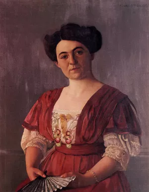 Portrait of Madame Hasen Oil painting by Felix Vallotton