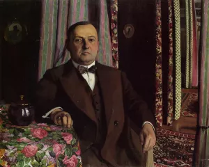 Portrait of Mr. Hasen by Felix Vallotton - Oil Painting Reproduction