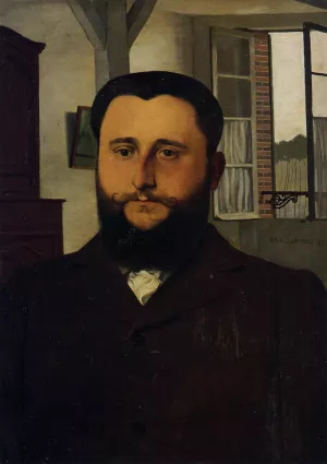 Portrait of Thadee Nathanson Oil painting by Felix Vallotton