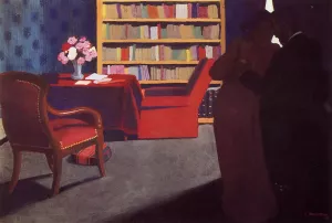 Private Conversation by Felix Vallotton Oil Painting