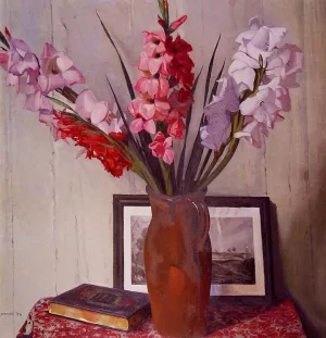 Still Life with Gladioli by Felix Vallotton Oil Painting