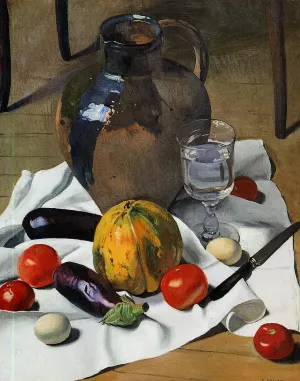 Still Life with Large Earthenware Jug Oil painting by Felix Vallotton