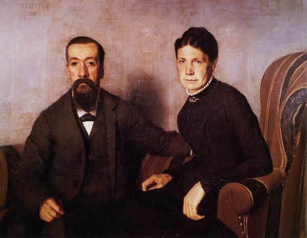 Main Product Photo of The Artist's Parents Painting by Felix Vallotton