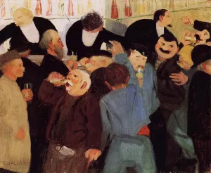 The Bistro painting by Felix Vallotton