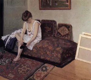 The Black Stocking Oil painting by Felix Vallotton