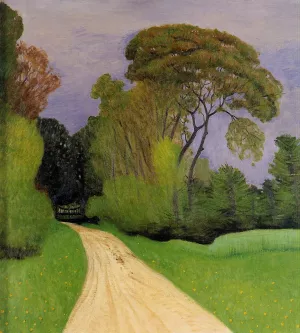 The Entrance to the Villa Beaulieu in Honfleur also known as before the Storm Oil painting by Felix Vallotton