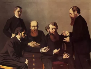 The Five Painters Oil painting by Felix Vallotton