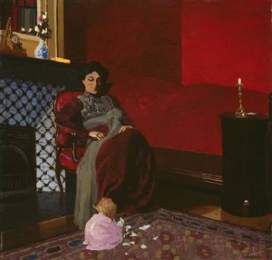 The Red Room, Etretat by Felix Vallotton Oil Painting